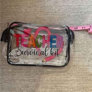 Clear Teacher Survival Kit pouch